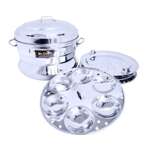 Stainless Steel Idli Makers Steamer 4 Plate With 18 Idlies Big Standard Idli Maker