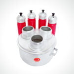 Aluminium Multi Puttu Maker 3 Hole with 3+1 Puttu kutti Steamer