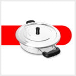 Stainless Steel Classy Uruli Handi 4 L with Lid No.6