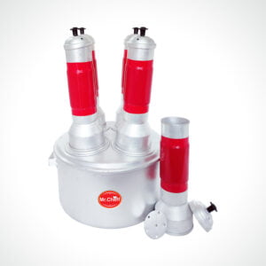 Multi Aluminium Puttu Maker 4 Hole with 4+1 Puttu kutti Steamer