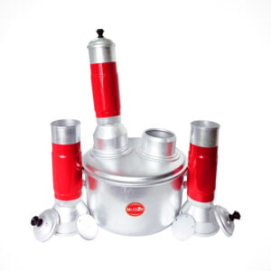 Aluminium Multi Puttu Maker 2 Hole with 2+1 Puttu kutti Steamer