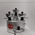 Multi Aluminium Chiratta Puttu Maker 4 Hole with 4+1 Chiratta Puttu Steamer